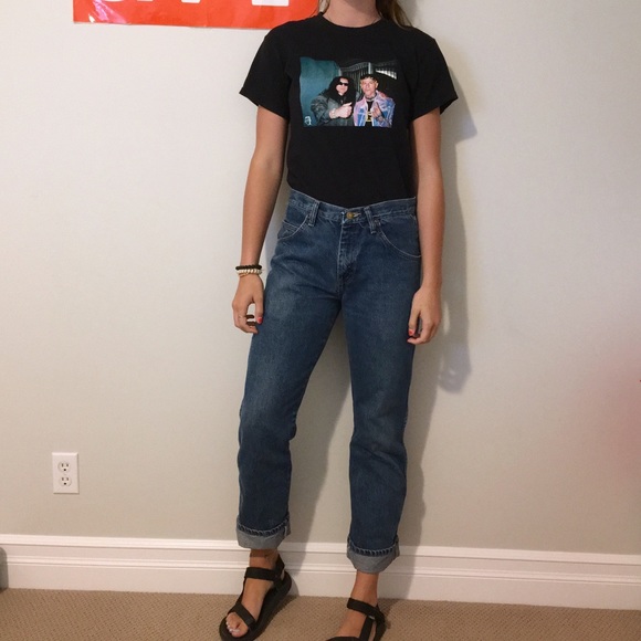 SOLD ON DEPOP❌WRANGLER STRAIGHT LEG DARK WASH JEAN - Picture 3 of 8